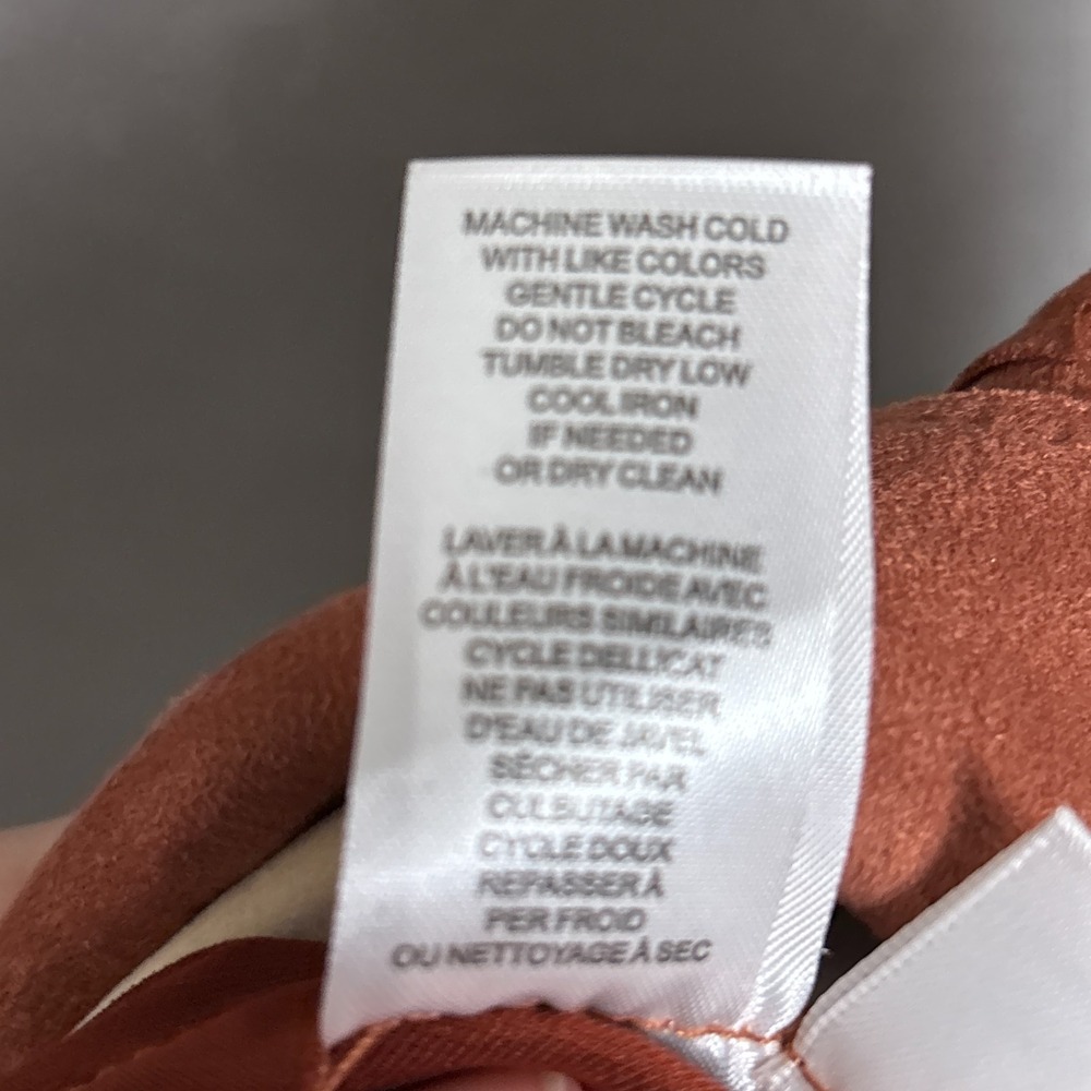 Tahari Jacket 2X Rust Red Orange Washable Faux Suede Midi Open Blazer Career - Picture 9 of 11